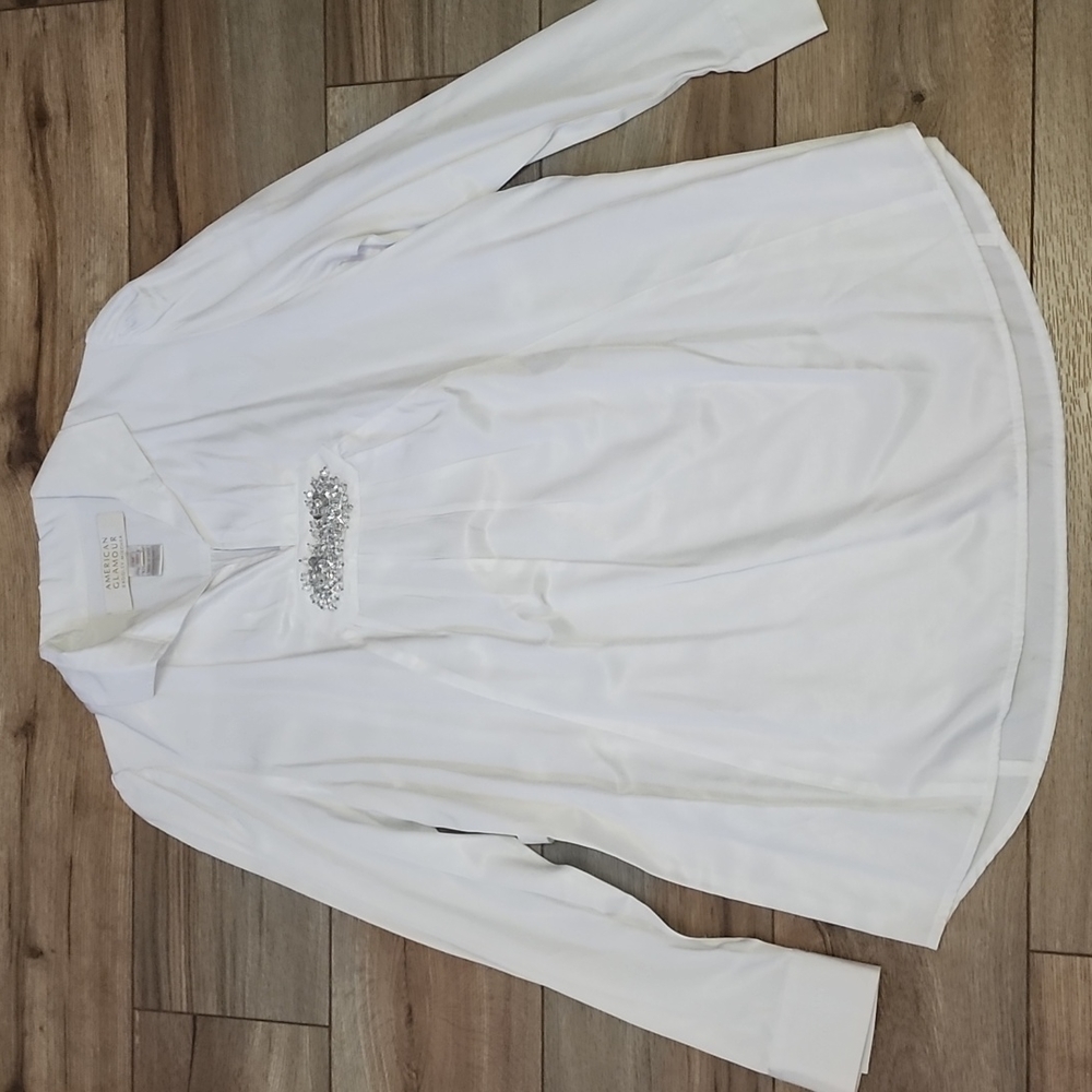 American Glamour Badgley Mischka Sz M Blouse